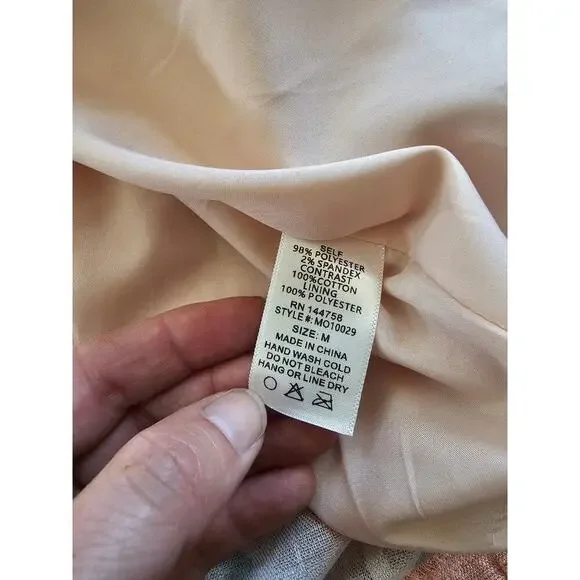 Ott Tropical Floral A-Line Skirt Boho Beach Resortwear Women's Size M Midi - Picture 9 of 10